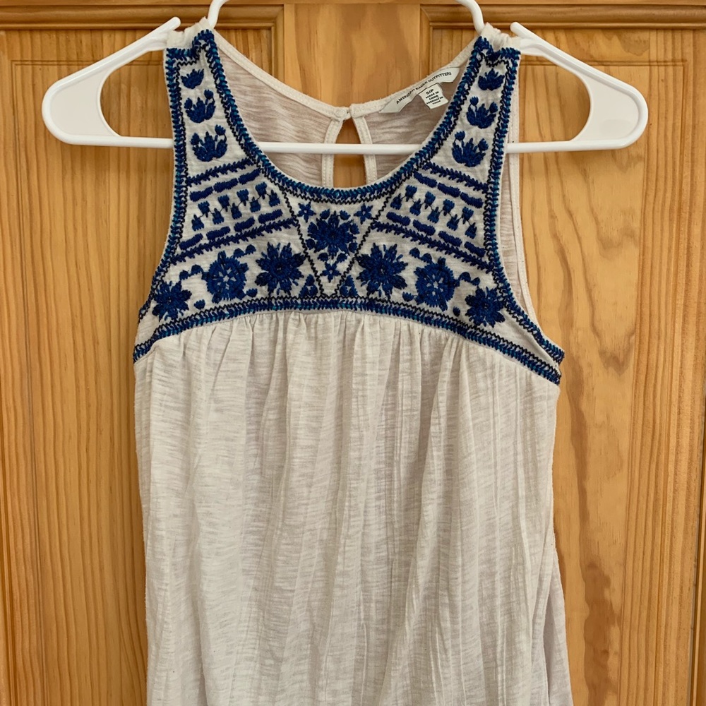 Embroidered tank top